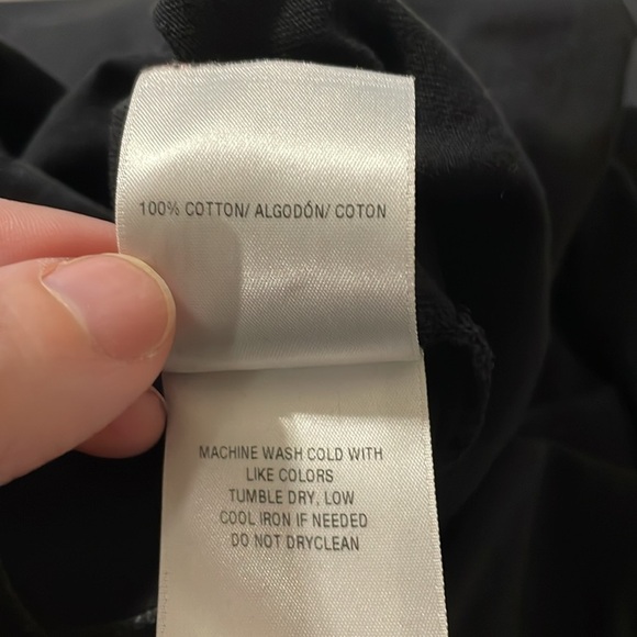 Hudson Revolve Women T-Shirt Mini Dress Medium Black 100% Cotton Distressed - Picture 13 of 17